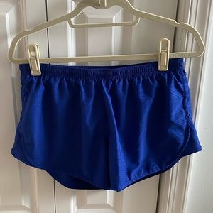 Nike Dri-fit running shorts, Size M, royal blue.